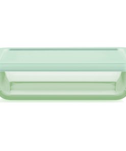 Pyrex Simply Store Tinted 3-cup Rectangle Storage with Green Plastic Lid